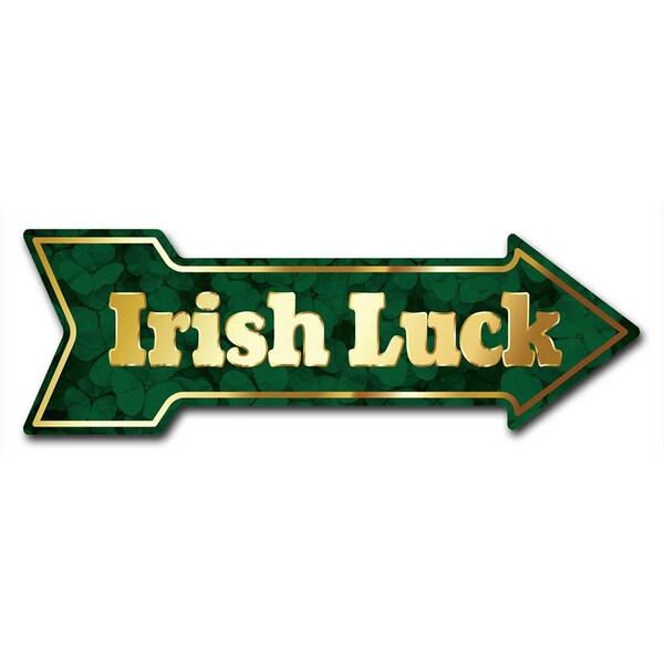Signmission Irish Luck Arrow Decal Funny Home Decor 24in Wide D-A-8-999798 - main